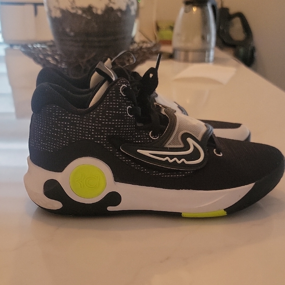 Kids Black and White Athletic Shoes